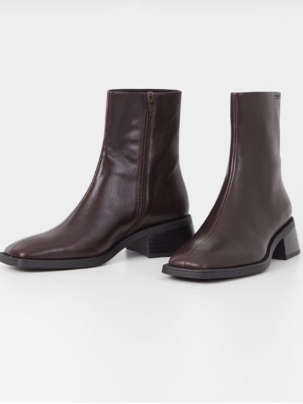 Vegabond Dark Brown Leather Blanca Ankle Boots Sz 40